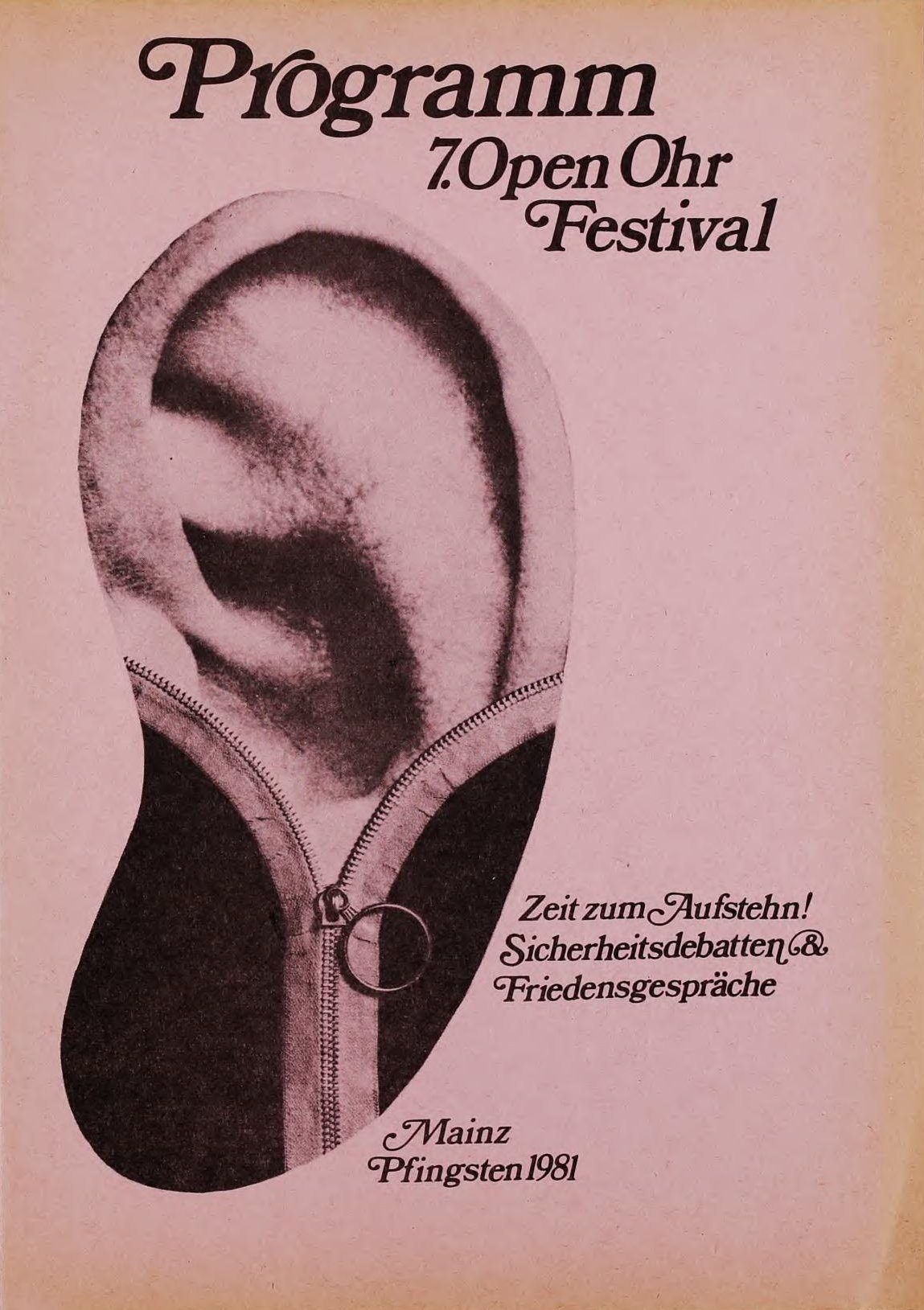 Cover 7. OPEN OHR 1981 PGH Programm
